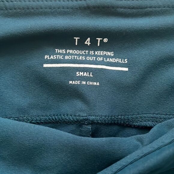 T 4 T Teal Leggings Size Small - Picture 2 of 4